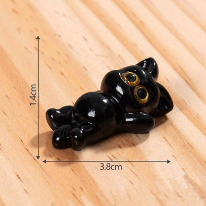 黒い子犬の樹脂工芸品