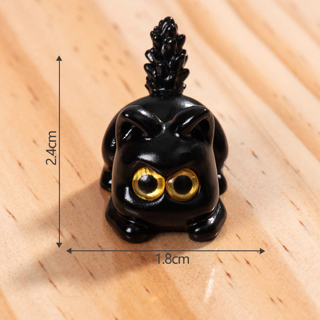 黒い子犬の樹脂工芸品