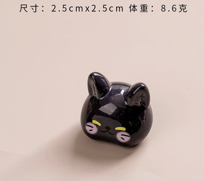 猫の頭のDIYの小さな置物