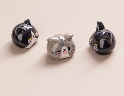 猫の頭のDIYの小さな置物