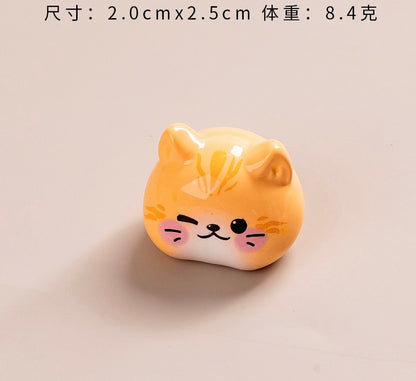 猫の頭のDIYの小さな置物