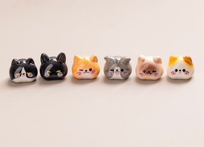 猫の頭のDIYの小さな置物