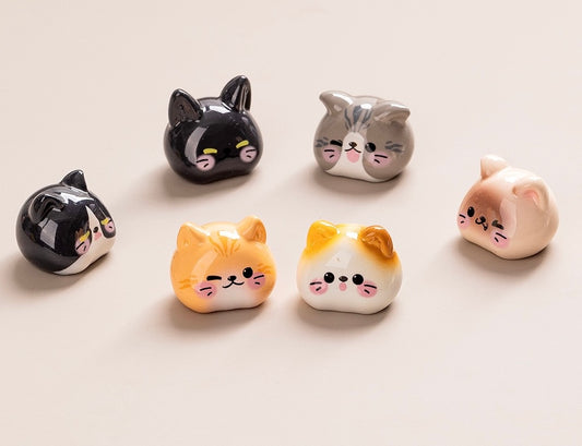 猫の頭のDIYの小さな置物