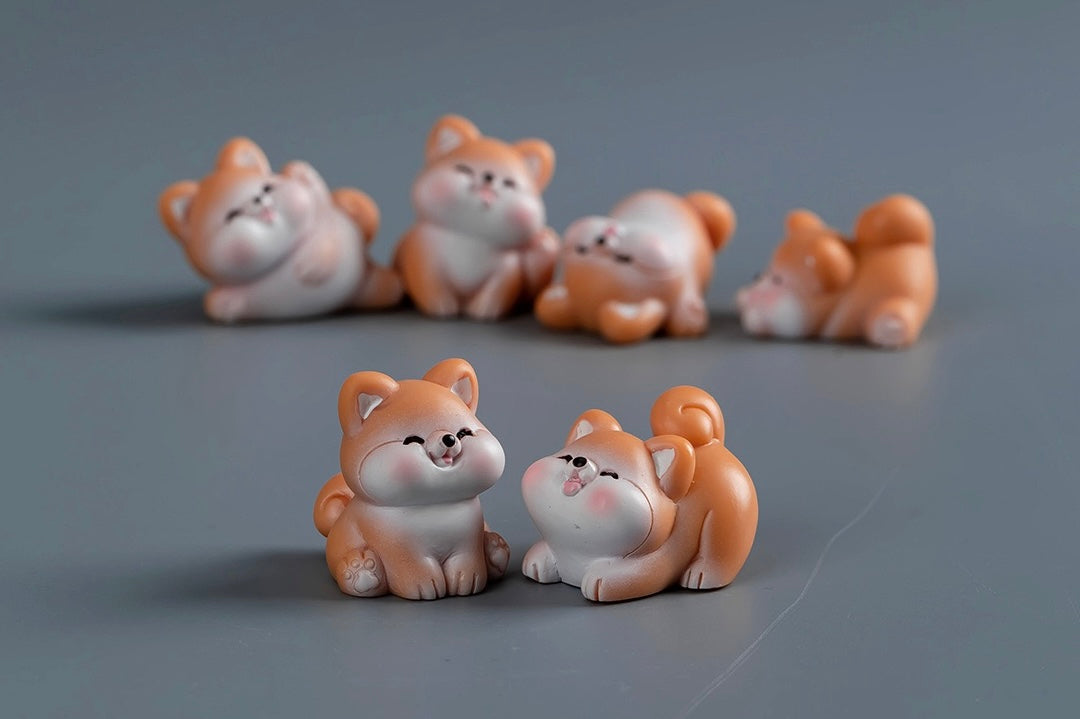小柴犬の樹脂工芸品