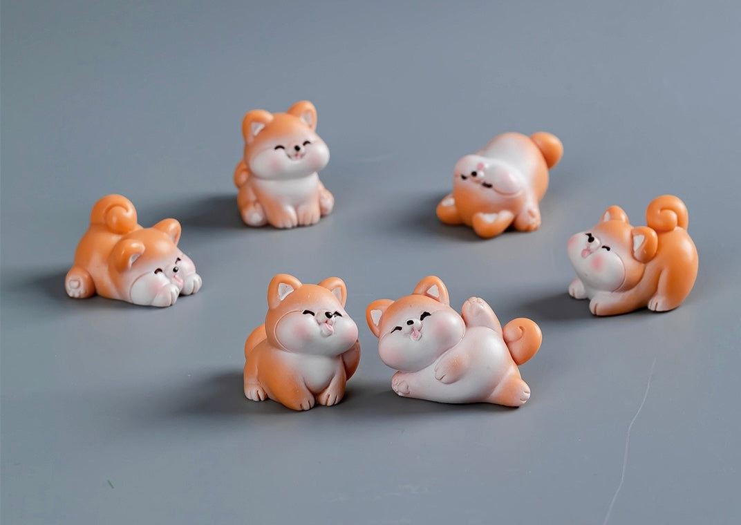 小柴犬の樹脂工芸品