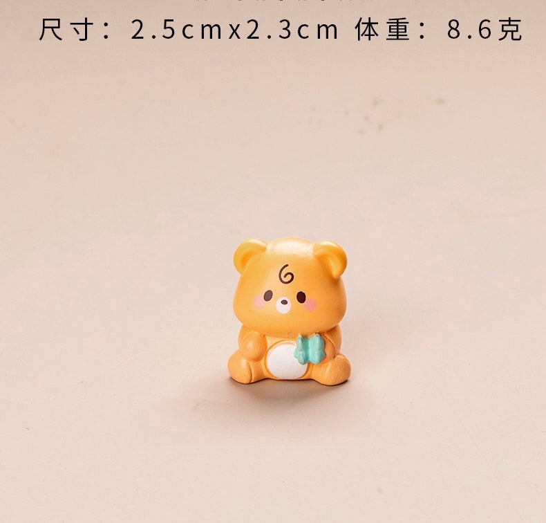 ぽっちゃり熊の樹脂工芸品