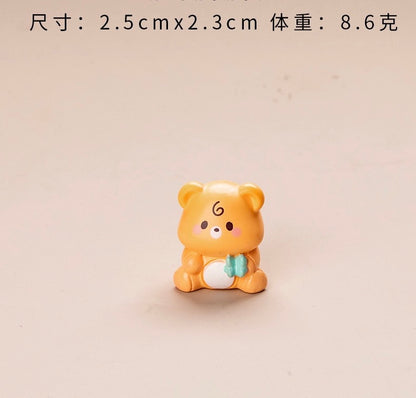 ぽっちゃり熊の樹脂工芸品