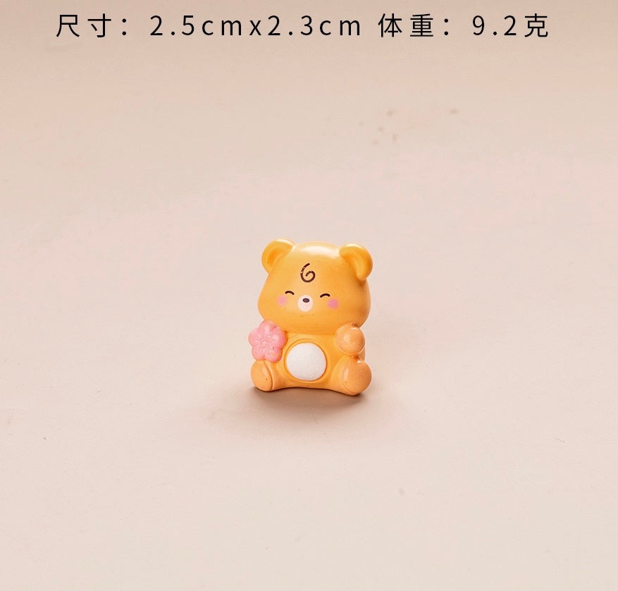 ぽっちゃり熊の樹脂工芸品
