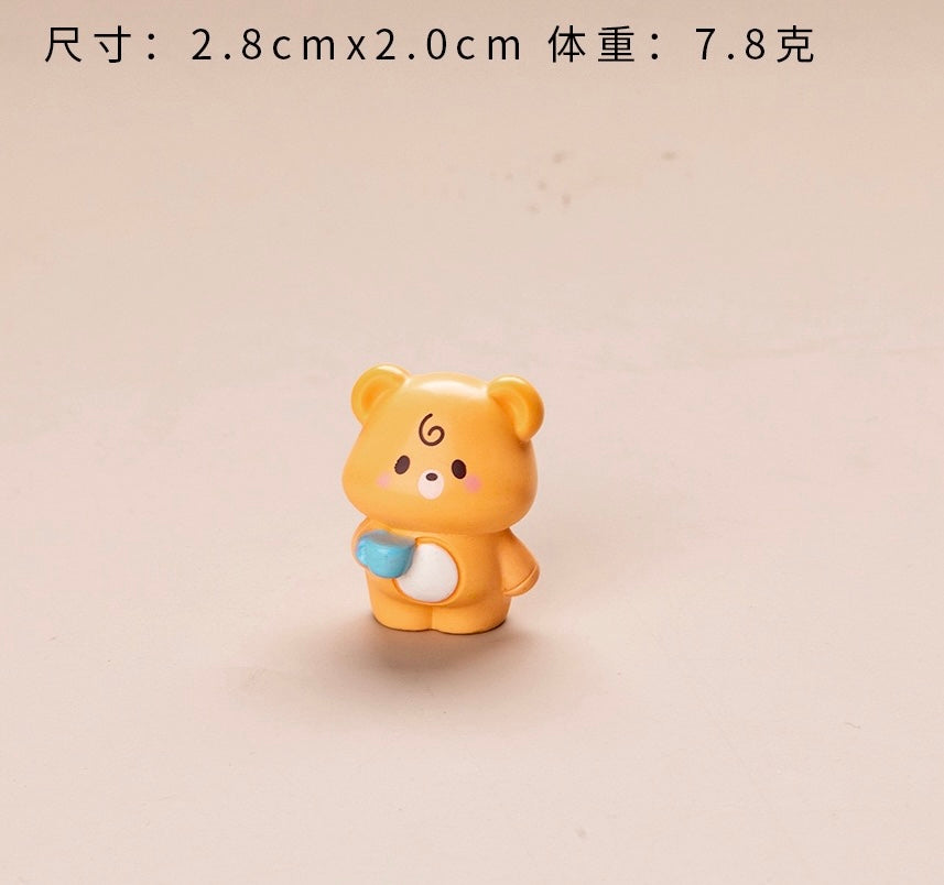 ぽっちゃり熊の樹脂工芸品