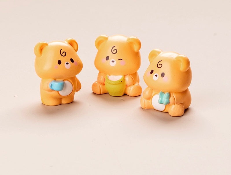 ぽっちゃり熊の樹脂工芸品