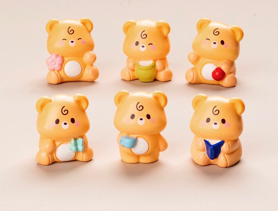 ぽっちゃり熊の樹脂工芸品