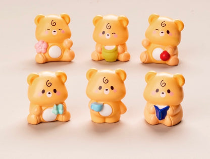 ぽっちゃり熊の樹脂工芸品