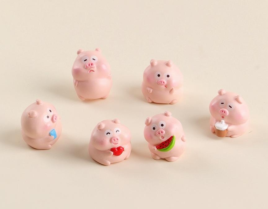 私の豚の樹脂工芸品