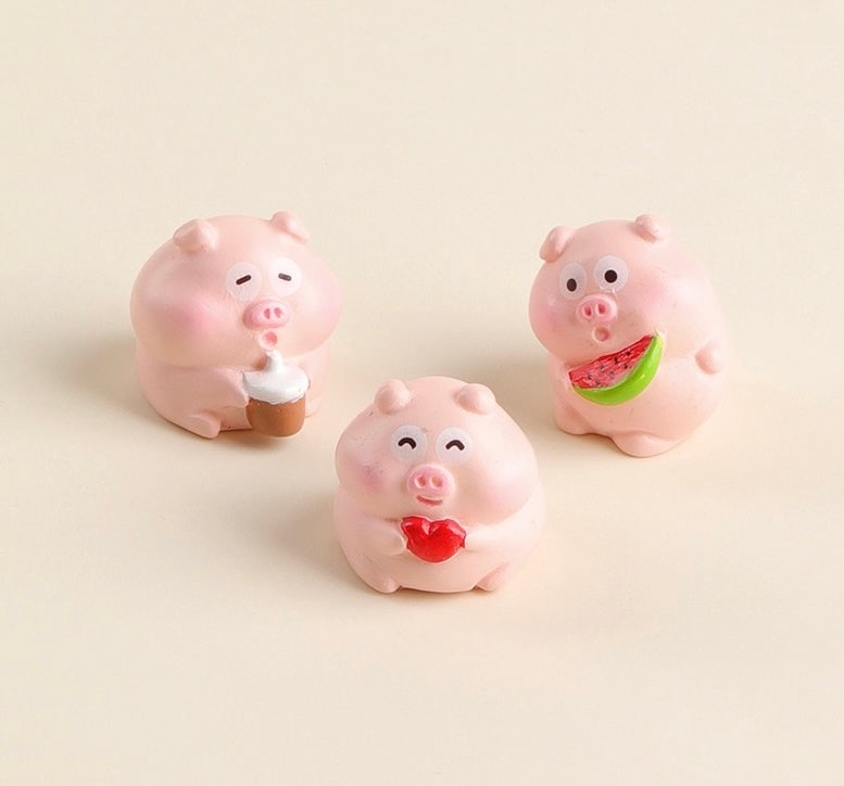 私の豚の樹脂工芸品