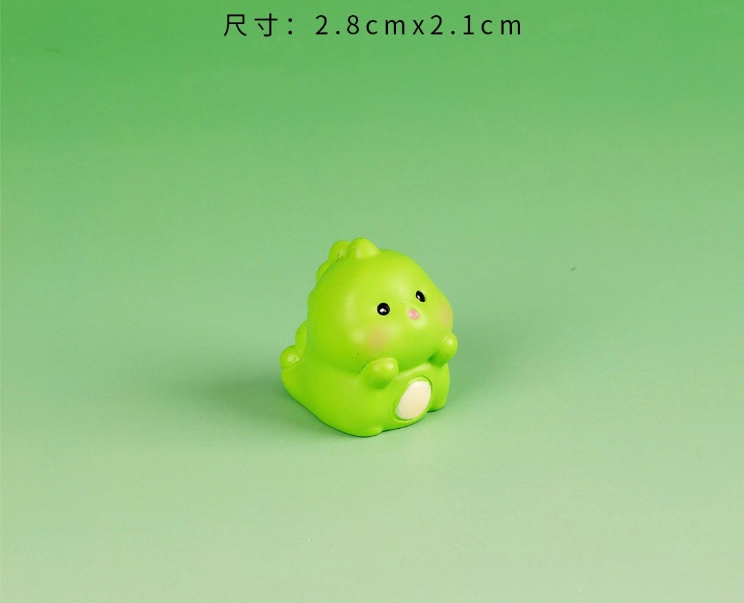 小さな恐竜の樹脂工芸品
