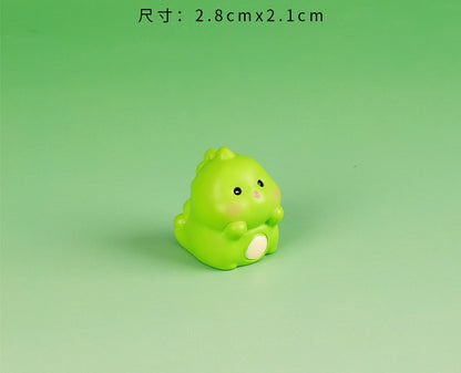 小さな恐竜の樹脂工芸品