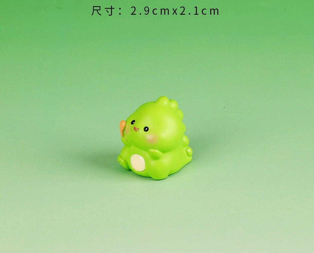 小さな恐竜の樹脂工芸品