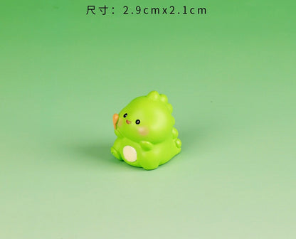 小さな恐竜の樹脂工芸品