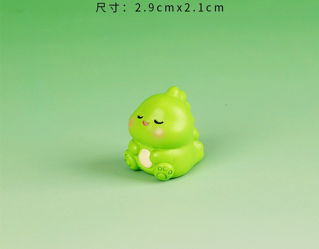 小さな恐竜の樹脂工芸品