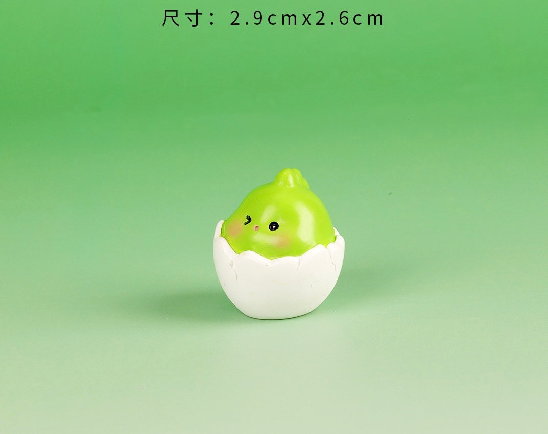 小さな恐竜の樹脂工芸品