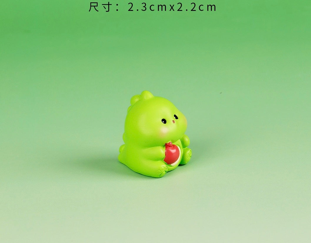 小さな恐竜の樹脂工芸品